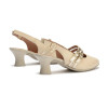 Zapatos de salón destalonados Pitillos 10517 en beige para mujer