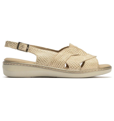Sandalias cómodas Pitillos 10301 en oro para mujer