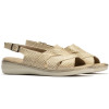 Sandalias cómodas Pitillos 10301 en oro para mujer