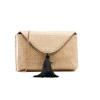 Bolso bandolera de rafia con flecos TRUMBULL 75496 en natural