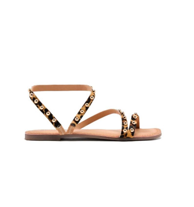 Sandalias planas Gioseppo OGEMA 75447 en leopardo para mujer