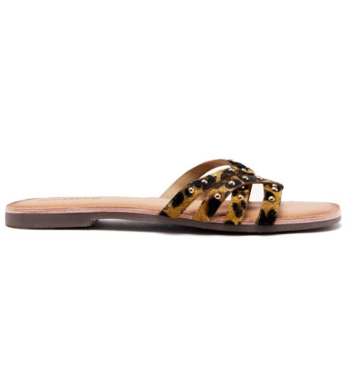 Sandalias planas Gioseppo ISABELLE 75422 en leopardo para mujer