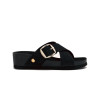 Sandalias con cuña WINN 74512 en negro para mujer