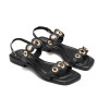 Sandalias planas Gioseppo SIREN 74348 en negro para mujer