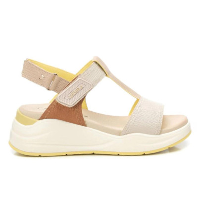 Sandalia con cuña 162259 para mujer en color hielo