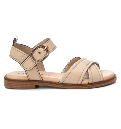 Sandalias planas Carmela 162204 en beige para mujer