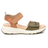 Sandalias Carmela 162309 en caqui para mujer