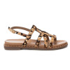 Sandalias planas 162392 en leopardo para mujer