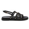 Sandalias planas 162392 en negro para mujer