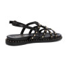 Sandalias planas 162392 en negro para mujer