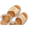 Sandalias con tacón Paula Urban 32-743 en platino para mujer