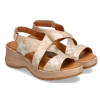 Sandalias con cuña Paula Urban 27-773 en beige para mujer