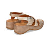 Sandalias con cuña Paula Urban 27-773 en beige para mujer