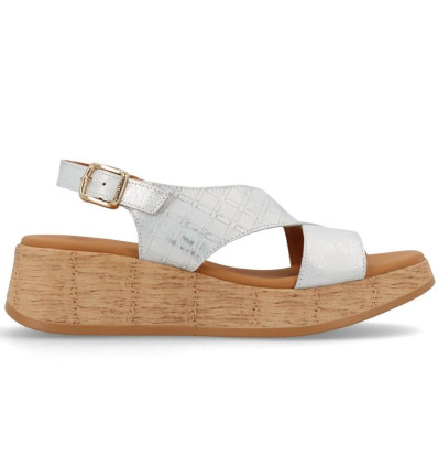 Sandalias Paula Urban 33-787 Picasso en blanco para mujer
