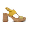 Sandalias de tacón Paula Urban 32-747 Picasso en mostaza para mujer