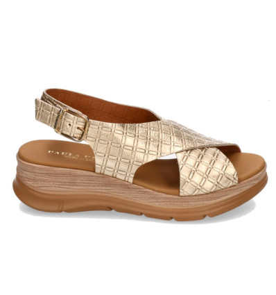 Sandalias Paula Urban 24-774 Bogota en platino para mujer