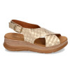 Sandalias Paula Urban 24-774 Bogota en platino para mujer