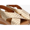 Sandalias Paula Urban 24-774 Bogota en platino para mujer