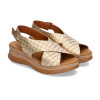 Sandalias Paula Urban 24-774 Bogota en platino para mujer
