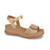 Sandalias ajustables Paula Urban 24-634 Bogota en champán
