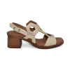 Sandalias de tacón In Vogue S3110 en beige para mujer