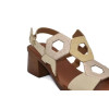 Sandalias de tacón In Vogue S3110 en beige para mujer