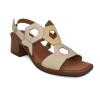 Sandalias de tacón In Vogue S3110 en beige para mujer