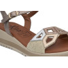 Sandalias con cuña Tekila S-2108 en beige para mujer
