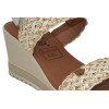 Sandalias con cuña Tekila 8463 en beige para mujer