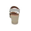 Sandalias con cuña Tekila 8463 en beige para mujer