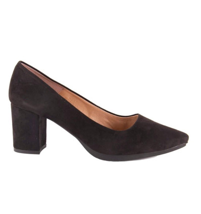 Zapato de salón Chamby 5260 en ante negro para mujer