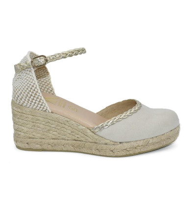 Valencianas de yute COKKETA 5012 en beige para mujer