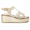 Sandalias con plataforma Carmela 162231 en oro para mujer