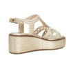 Sandalias con plataforma Carmela 162231 en oro para mujer
