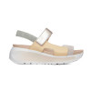 Sandalia con cuña Callaghan 35200 BERTA en marfil para mujer