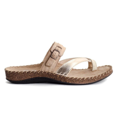 Sandalias de dedo Walk & Fly Corfu 3861 22201 para mujer en beige