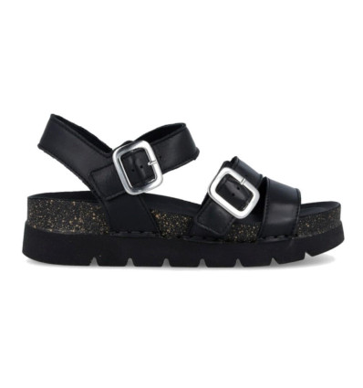 Sandalias bio Walk & Fly Rivazurra 8331 51190 A5 en negro para mujer