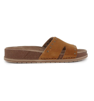 Zueco WALK & FLY CAMOSCIO 7447 50961 A5 en cuero para mujer
