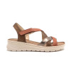 Sandalias planas Walk & Fly Valencia 3394 47611 en color marrón para mujer