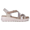 Sandalias planas Walk & Fly VALENCIA 3394 47611 en perla para mujer