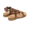 Sandalias planas bio romanas Porronet Selena 3133 en moka