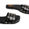 Sandalias planas con tachuelas Porronet Venus 3119 en negro para mujer