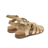 Sandalias bio planas Romana Porronet Silvia 315 en oro