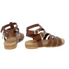 Sandalias bio planas Romana Porronet Silvia 315 en moka