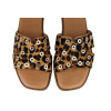 Sandalias planas Porronent VILMA 3117 en leopardo