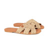 Sandalias planas Popa Durban para mujer en oro