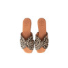 Sandalias planas Popa Durban para mujer en negro