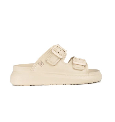 Chanclas Popa Beach en beige para mujer