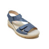 Sandalias con cuña Doctor Cutillas 49123 en azul marino para mujer