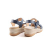 Sandalias con cuña Doctor Cutillas 49123 en azul marino para mujer